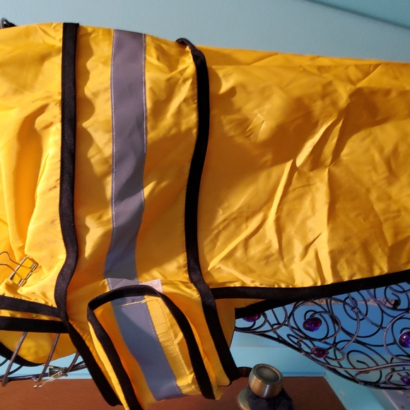 Dog Rain Coat with Hood N Reflective Stripes - Picture 6 of 7